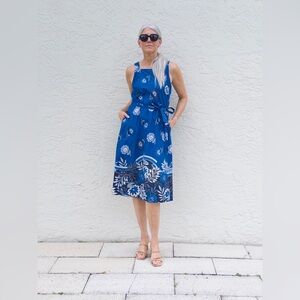 Ann Taylor Blue Sundress Midi